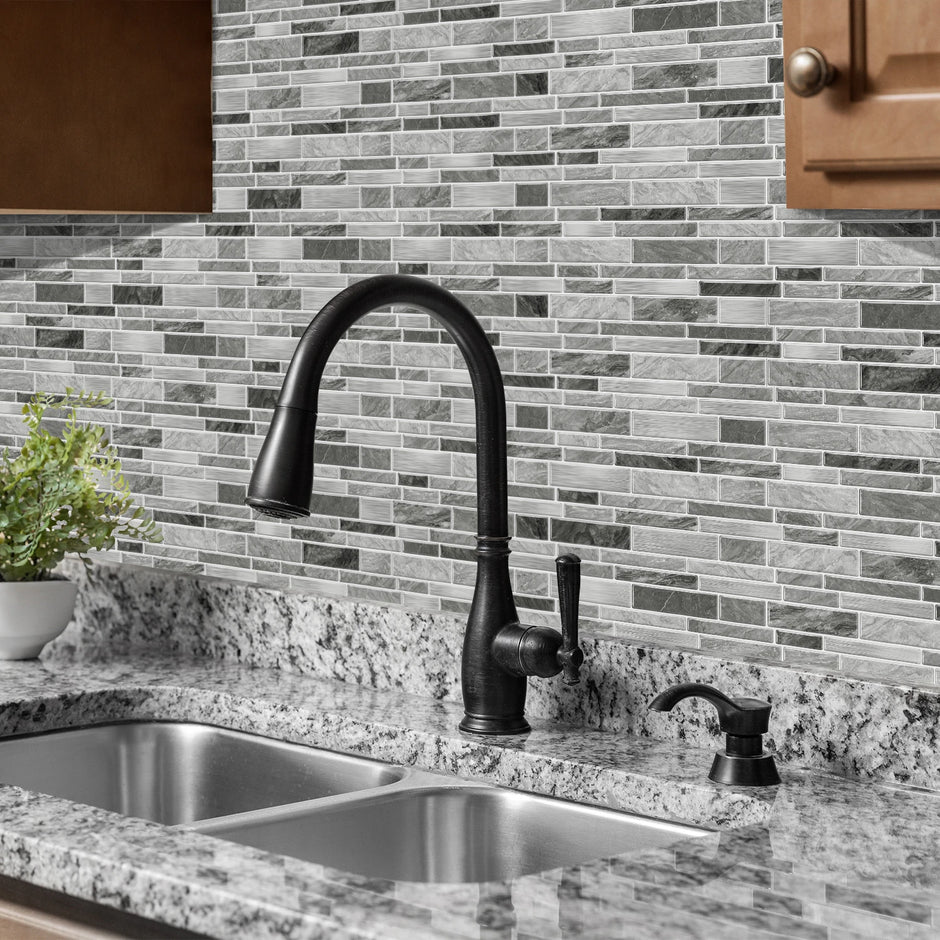 Marble Tile Wall Stickers – Self-Adhesive Waterproof Wallpaper for Bathroom, Kitchen & Home Decor