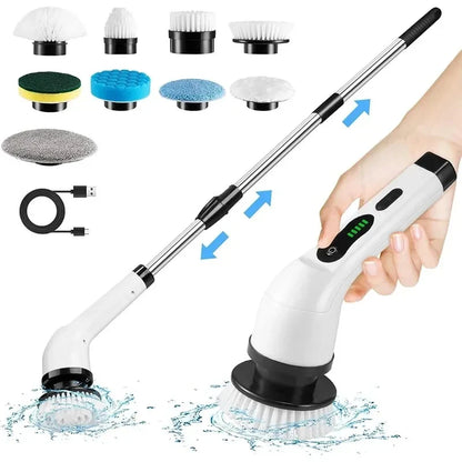 Multifunctional Electric Spin Scrubber — Cordless Cleaning Brush for Kitchen & Bathroom