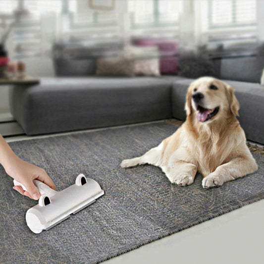 Reusable Pet Hair Remover — Push-Pull Lint Roller for Dog & Cat Fur on Clothes & Furniture - Gold Store Business