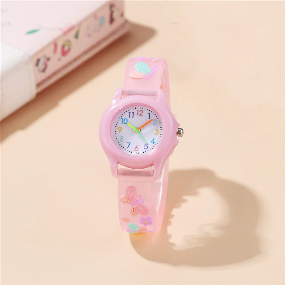 Cute Sweet Butterfly Style Children's Boys Girls Cartoon Watch