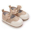 Cute Spring Newborn Golden Baby Shoes Non Slip Cloth Bottom Girl Shoes Elegant Breathable Casual Baby First Walking Shoes 0-18 M
