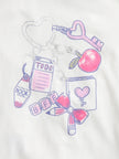 Girls Embellished Graphic Tee with Short Sleeves, Sizes 4-18 & Plus