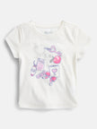 Girls Embellished Graphic Tee with Short Sleeves, Sizes 4-18 & Plus