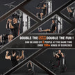 Home Gym Station, Workout Station with 150LBS Weight Stack, Home Gym Equipment with Power Tower for All Body Training