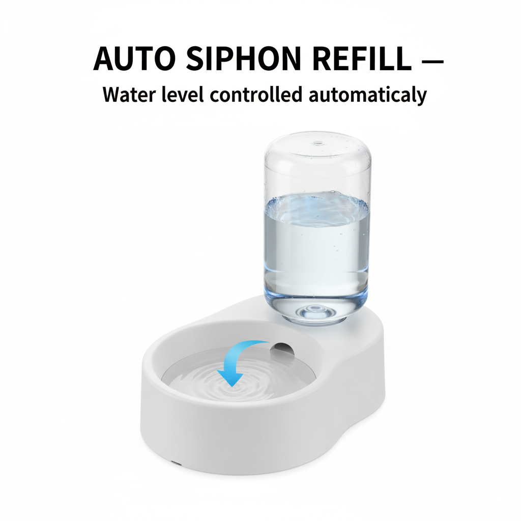 Self-Filling Pet Water Bowl – Moisture-Proof Automatic Dog & Cat Drinking Bowl