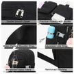 Laptop Backpack 15.6 Inch Kids Elementary Middle High School Bag College Backpacks anti Theft Travel Back Pack Large Bookbags for Teens Girls Women Students (Black)