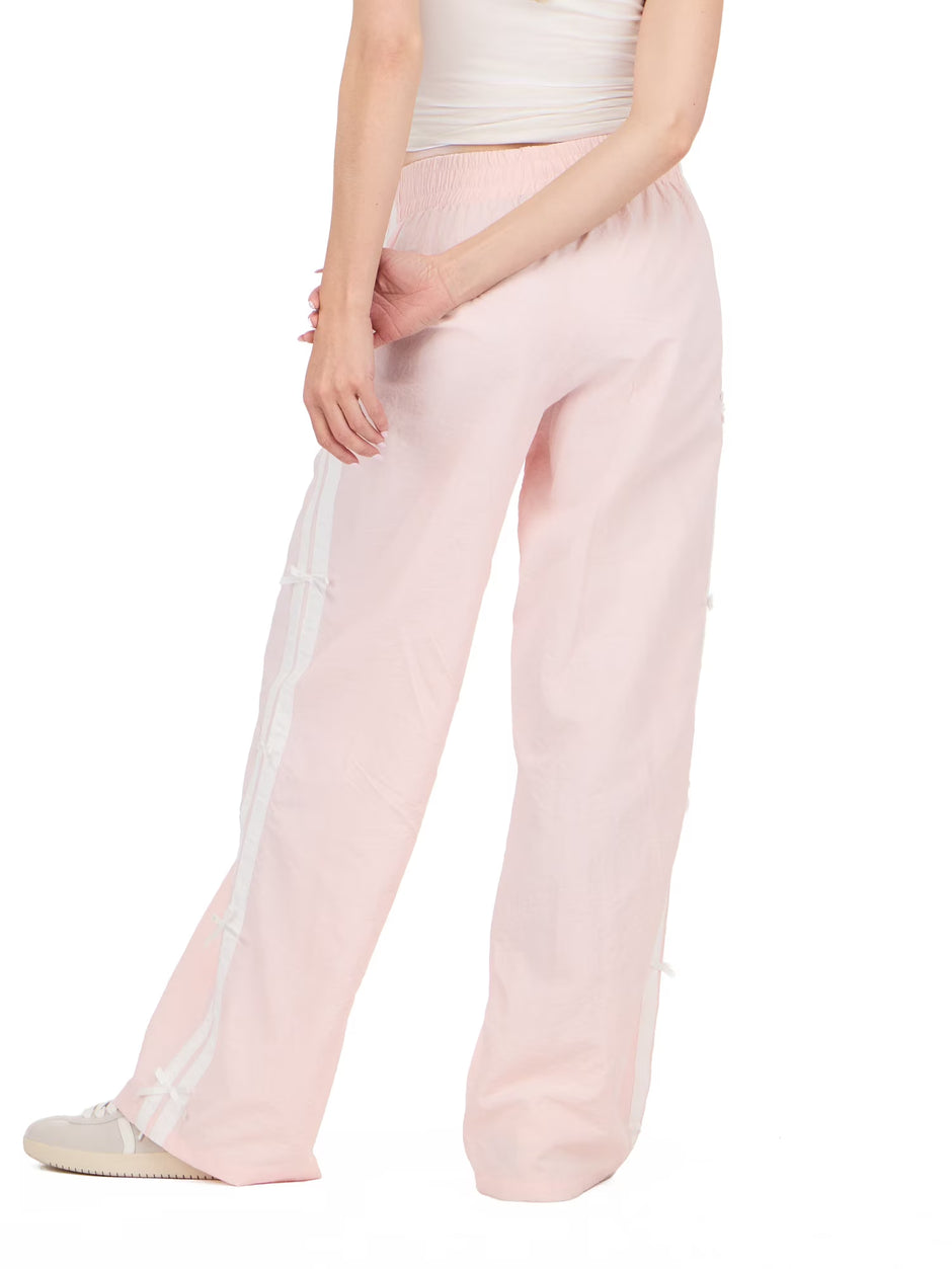 Women'S Nylon Wide Leg Pant with Side Stripes, Sizes XS-XL