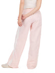Women'S Nylon Wide Leg Pant with Side Stripes, Sizes XS-XL