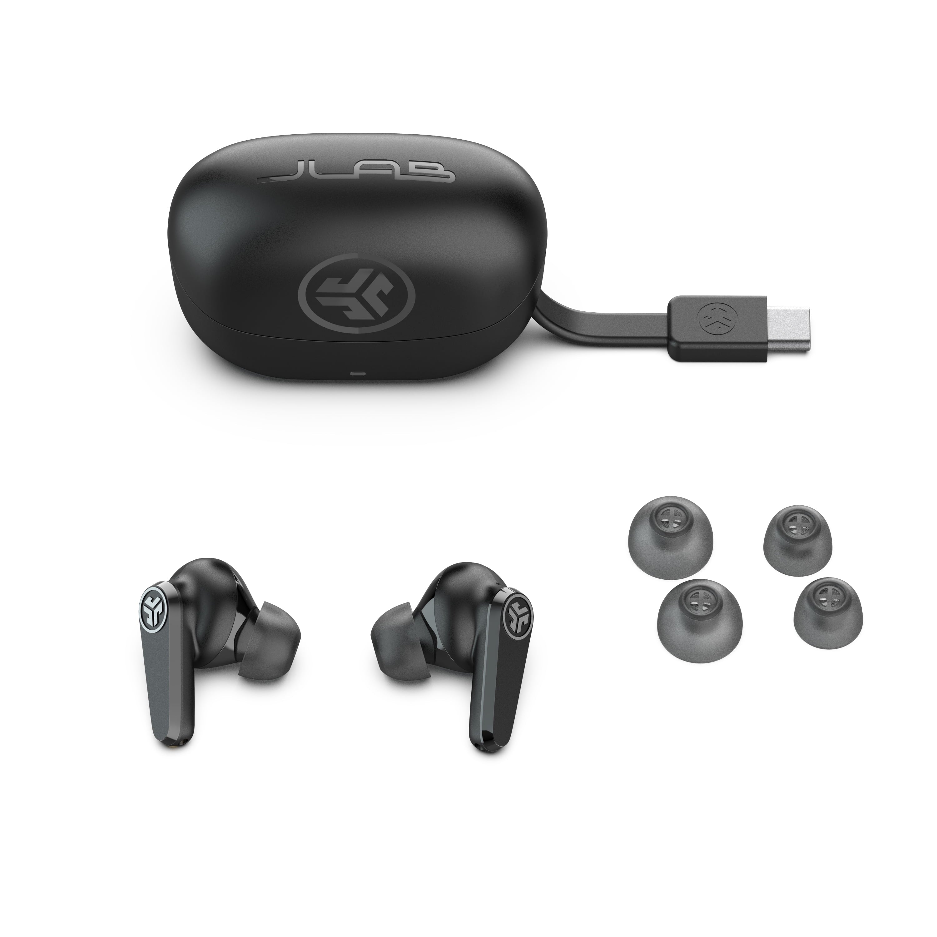 GO Pods ANC True Wireless Earbuds, 30+ Hour Battery, Black
