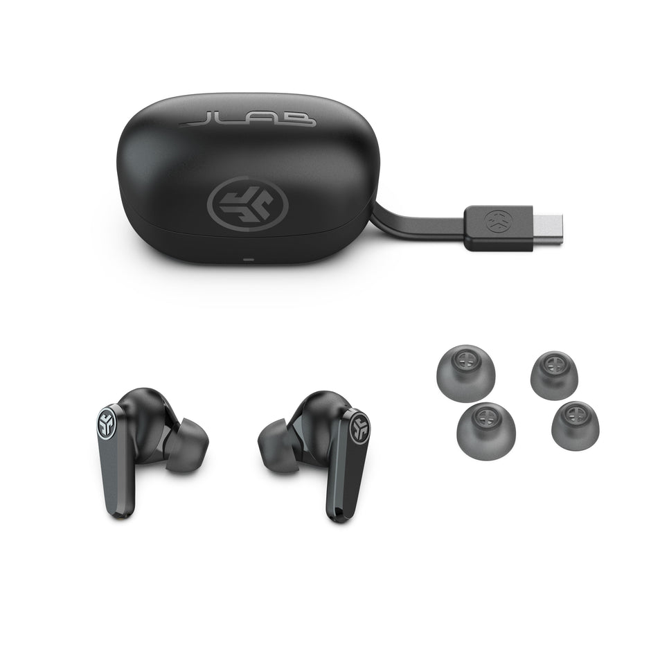 GO Pods ANC True Wireless Earbuds, 30+ Hour Battery, Black