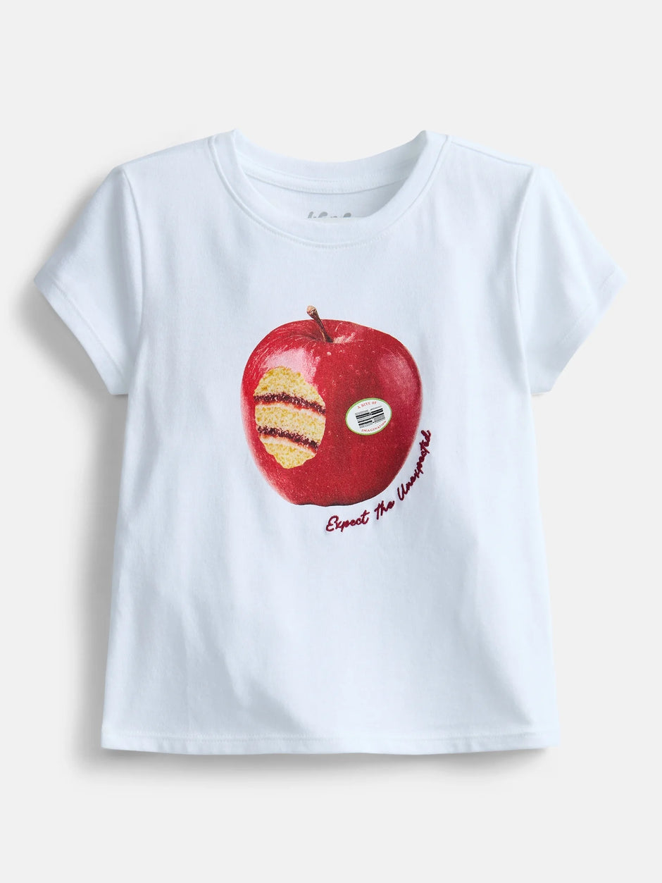 Girls Embellished Graphic Tee with Short Sleeves, Sizes 4-18 & Plus