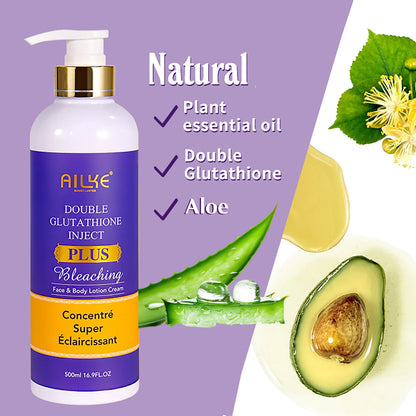 Double Glutathione plus Whitening Skin Care Set, Moisturizing, Reduce Dark Spots, Freckles, Melasma, Hyperpigmentation
