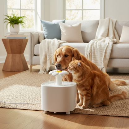 1200mL USB Electric Pet Water Fountain – Auto Filter & Silent Pump for Cats & Dogs