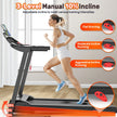 300 Lbs Capacity Treadmill for Home, 3.5HP Folding Treadmill W/ 71 Preset Workouts, APP with Free Train Courses, Dual Hifi Speakers, Exercise Equipment for Walking, Jogging, Running