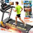 300 Lbs Capacity Treadmill for Home, 3.5HP Folding Treadmill W/ 71 Preset Workouts, APP with Free Train Courses, Dual Hifi Speakers, Exercise Equipment for Walking, Jogging, Running