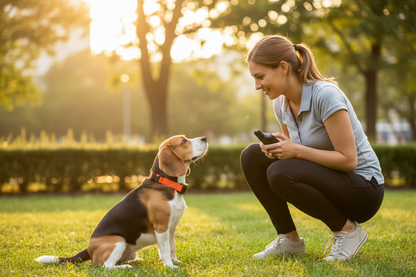 Anti-Bark Dog Collar – Electric Shock, Vibration & Sound with LED for Small & Large Dogs