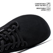 Barefoot Minimalist Shoes Womens Men | Zero Drop | Wide Width Fashion Sneaker Black, 9.5 Women/ 7.5 Men