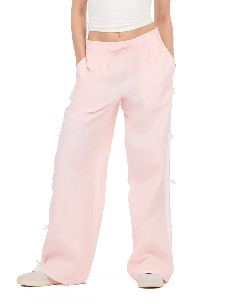 Women'S Nylon Wide Leg Pant with Side Stripes, Sizes XS-XL