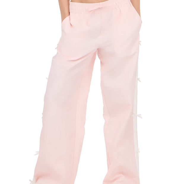 Women'S Nylon Wide Leg Pant with Side Stripes, Sizes XS-XL