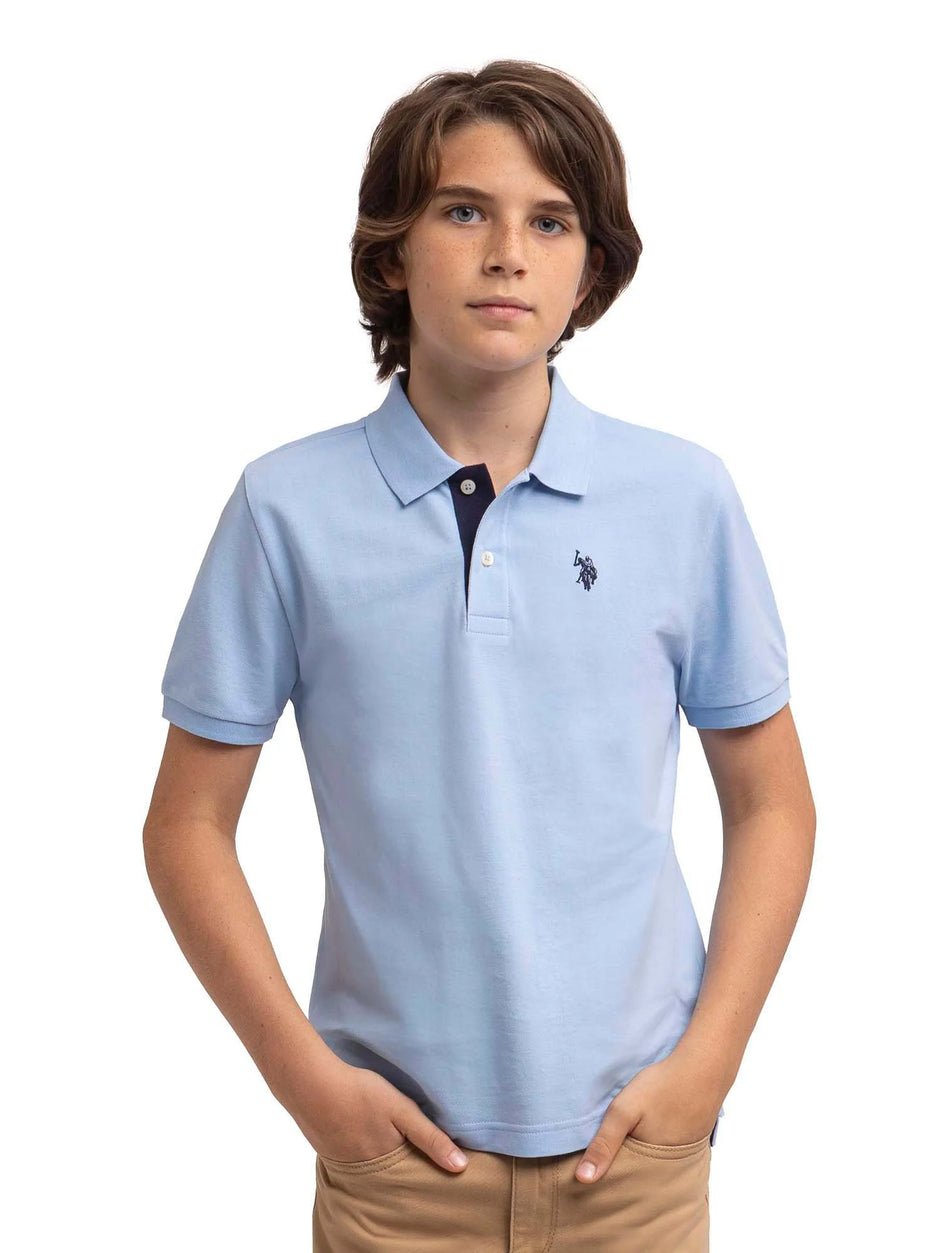 Boys Pique Polo Shirt, Sizes 4-18