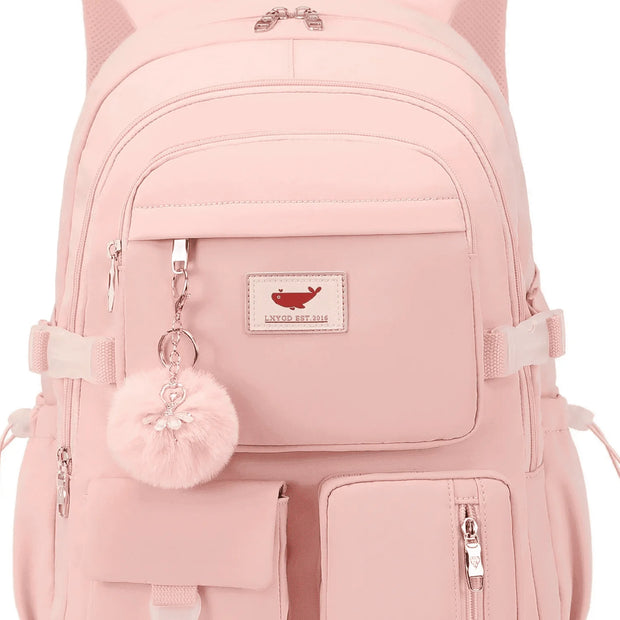 Laptop Backpack 15.6 Inch Kids Elementary Middle High School Bag College Backpacks anti Theft Travel Back Pack Large Bookbags for Teens Girls Women Students (Pink)