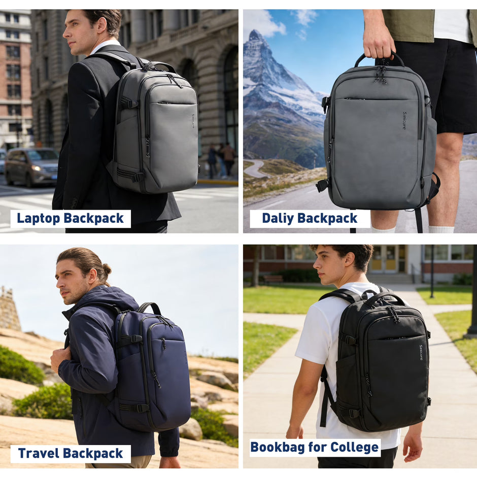 Travel Carry on Backpack Laptop Business 18 Inch Business anti Theft Slim Water Resistant Sturdy College Computer Bag.Blue