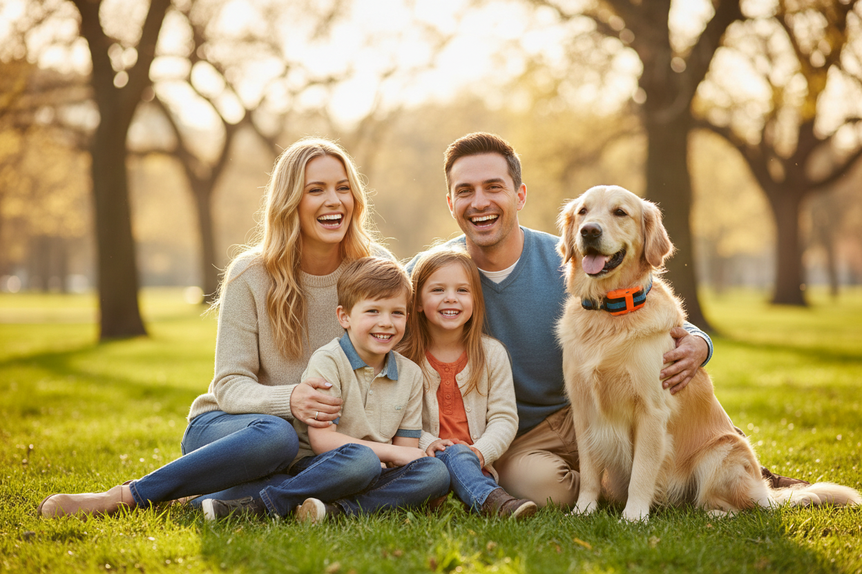 Anti-Bark Dog Collar – Electric Shock, Vibration & Sound with LED for Small & Large Dogs