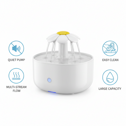 1200mL USB Electric Pet Water Fountain – Auto Filter & Silent Pump for Cats & Dogs