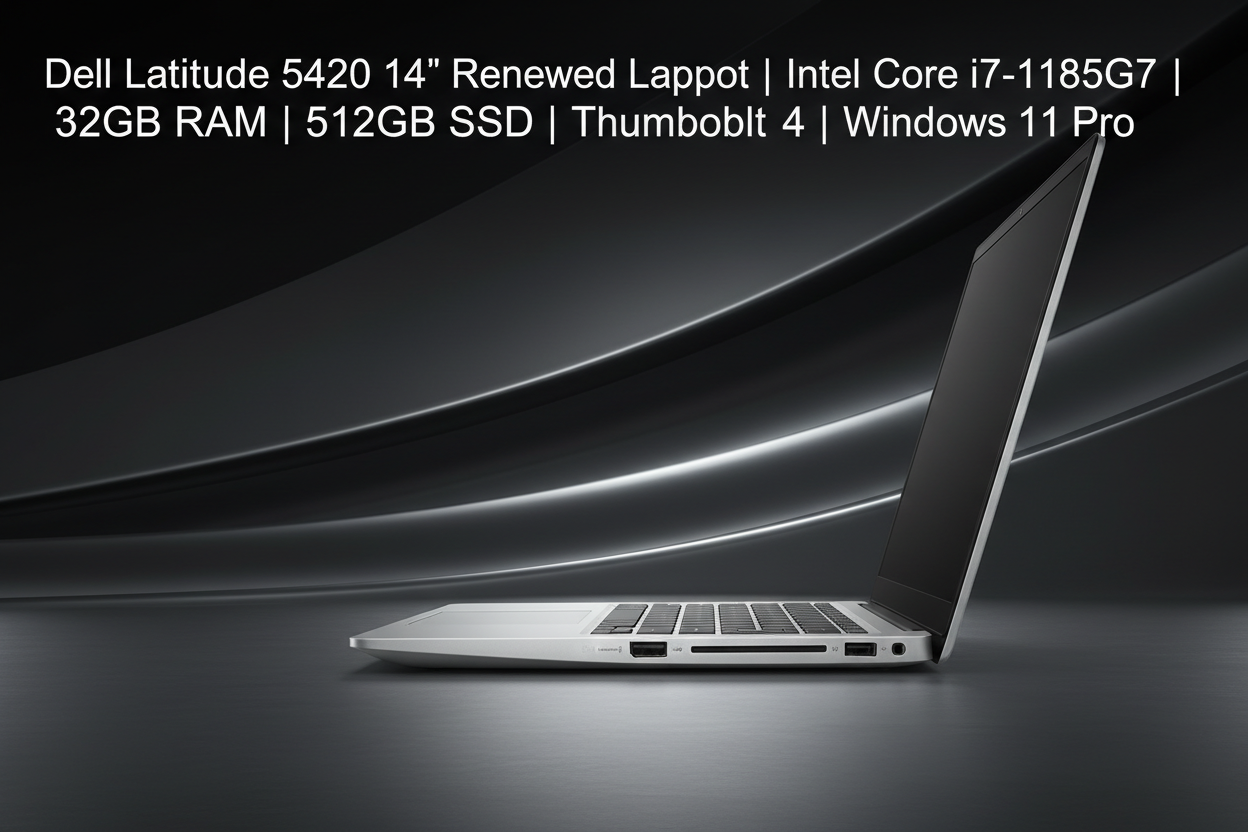 Dell Latitude 5420 side profile showing Thunderbolt 4 ports