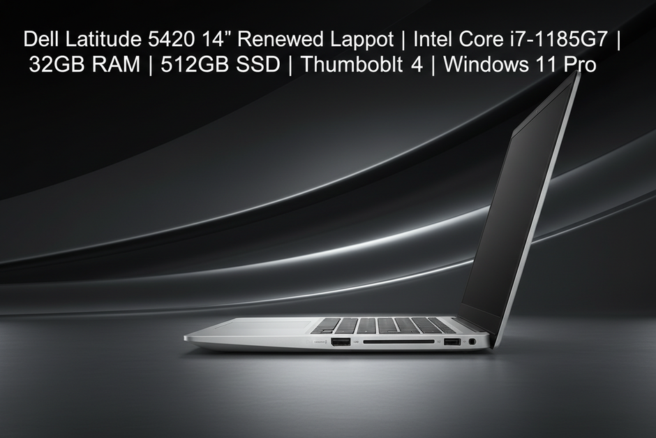 Dell Latitude 5420 side profile showing Thunderbolt 4 ports