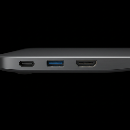 Acer e10 ETBook ports USB-C USB-A HDMI close-up