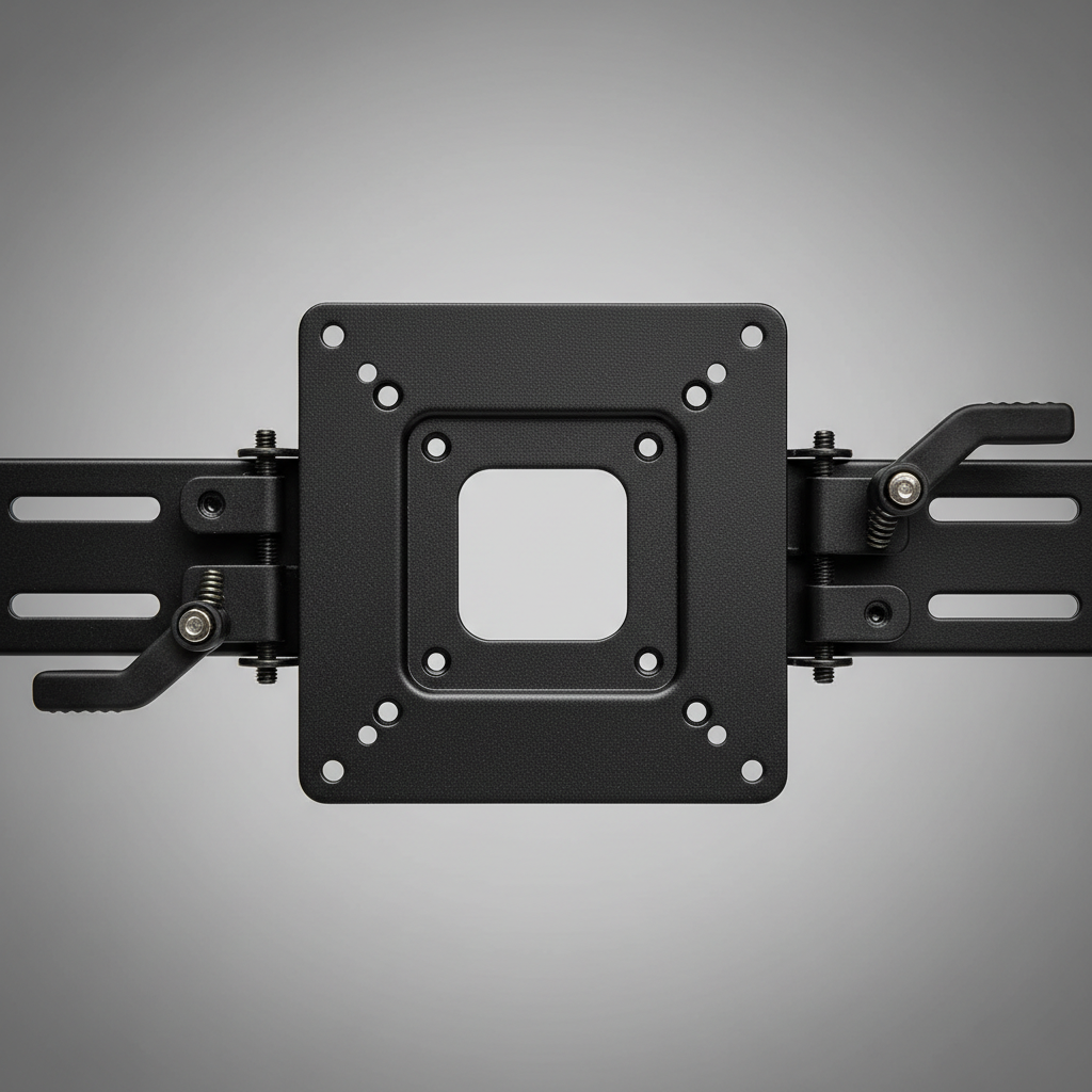 VESA bracket 100x100mm mount plate close-up studio lighting