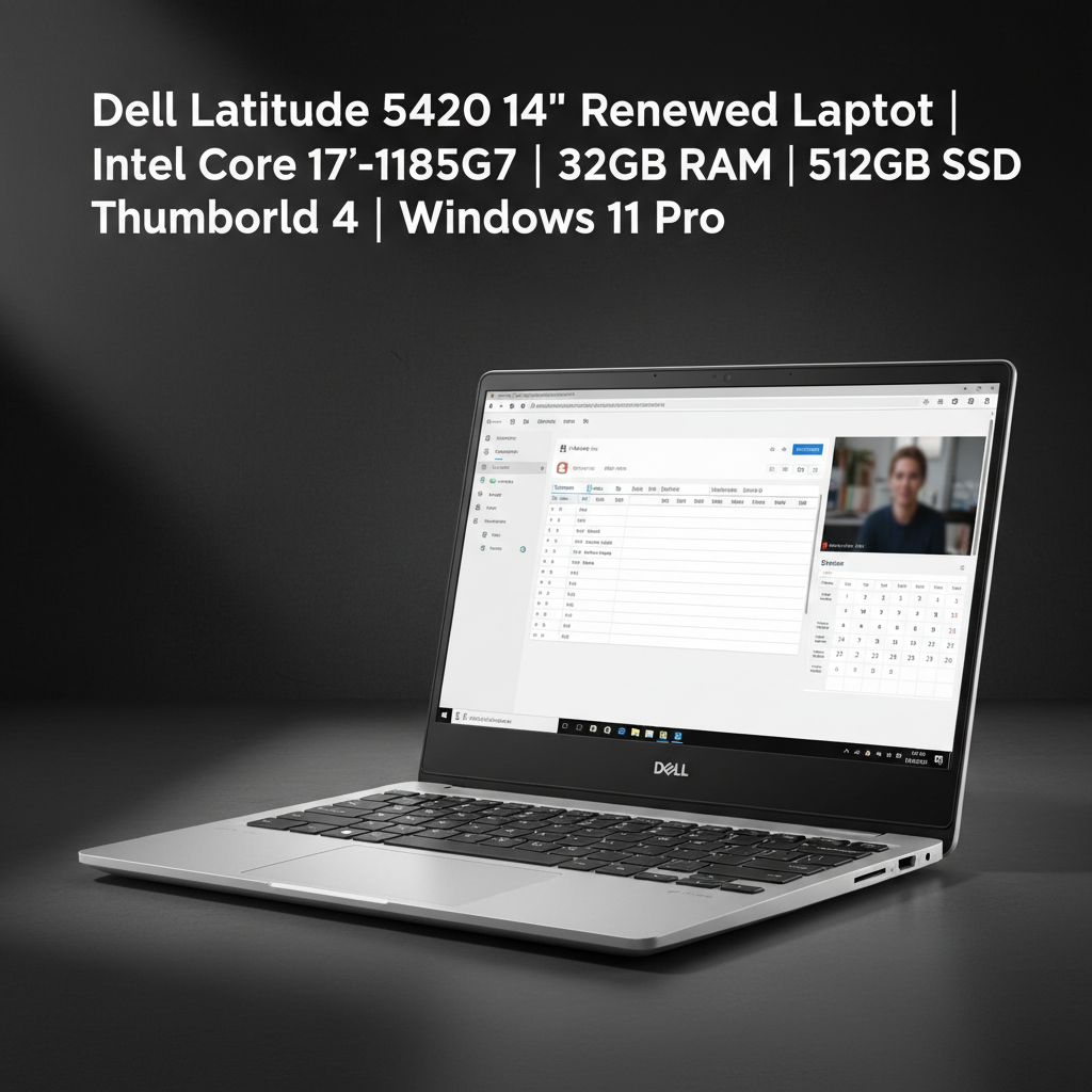 Dell Latitude 5420 FHD screen detail