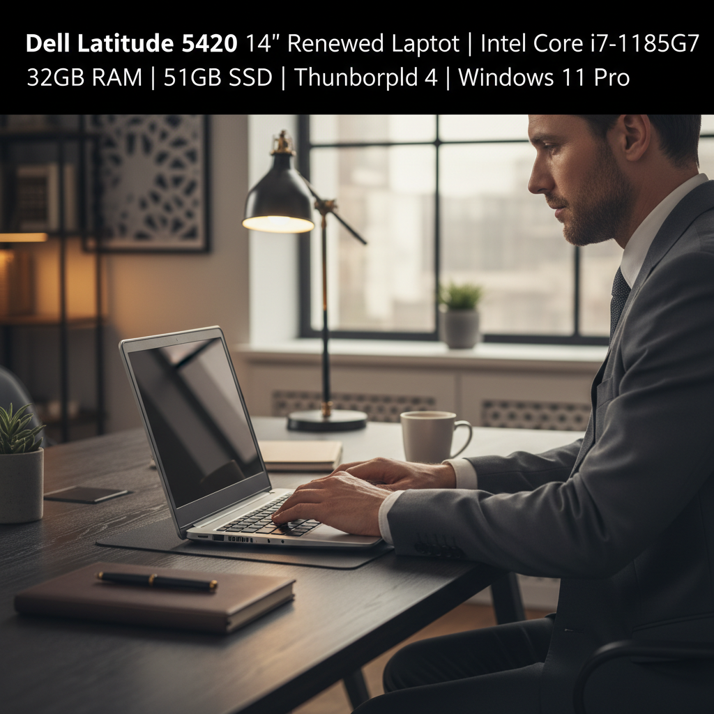 Dell Latitude 5420 professional lifestyle desk scene