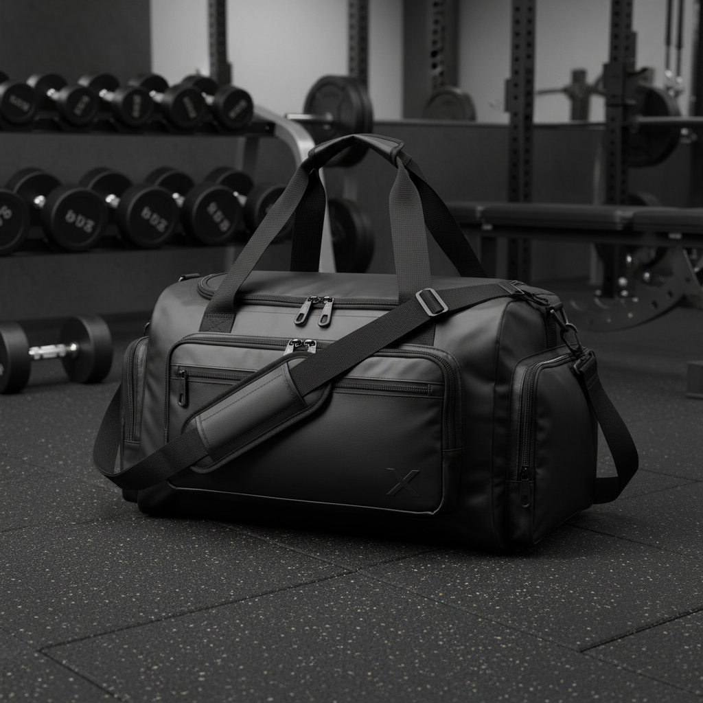 Duffel bag gym lifestyle shot