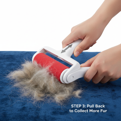How to use step 3 - pull back to collect more fur