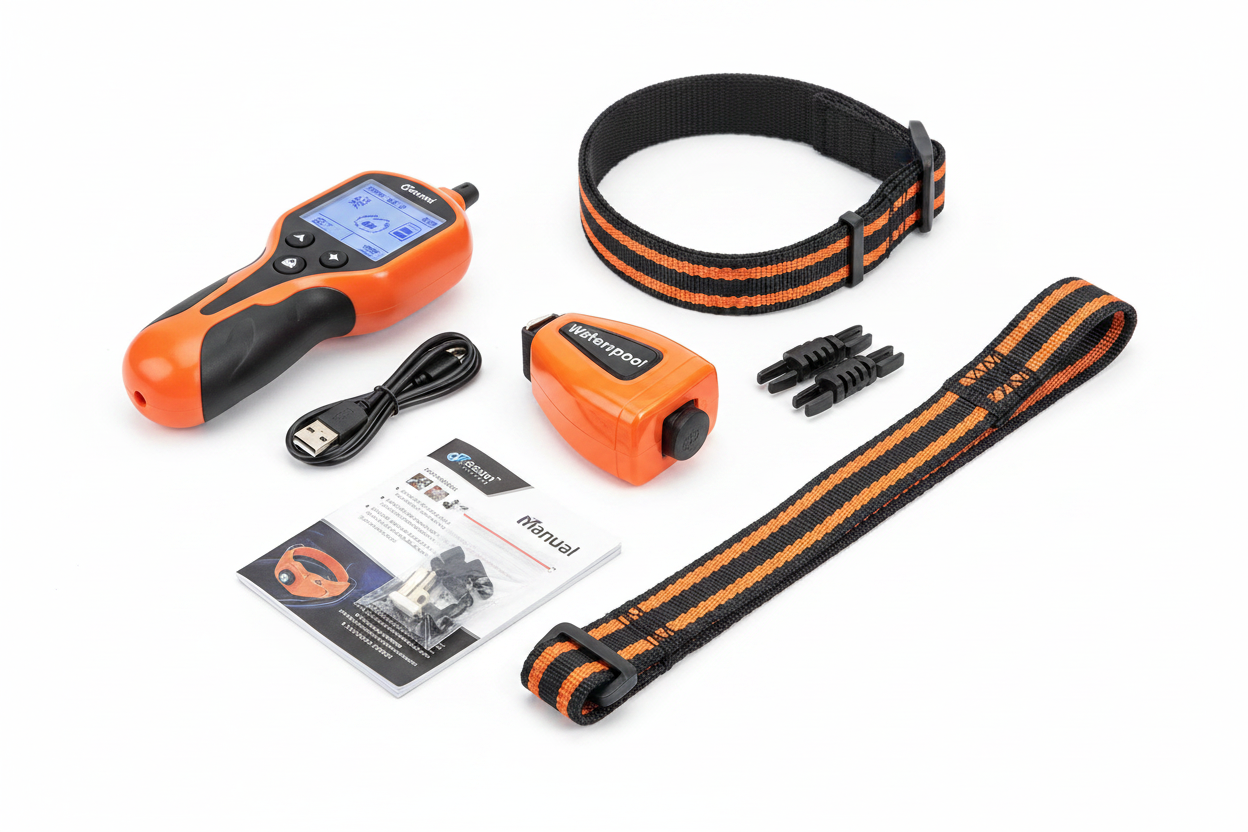 Anti-Bark Dog Collar – Electric Shock, Vibration & Sound with LED for Small & Large Dogs