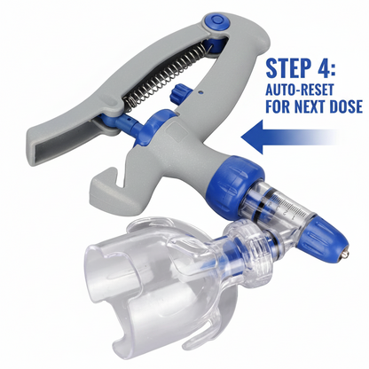 Veterinary Continuous Syringe Gun – Adjustable Dose Animal Injector with 10 Needles