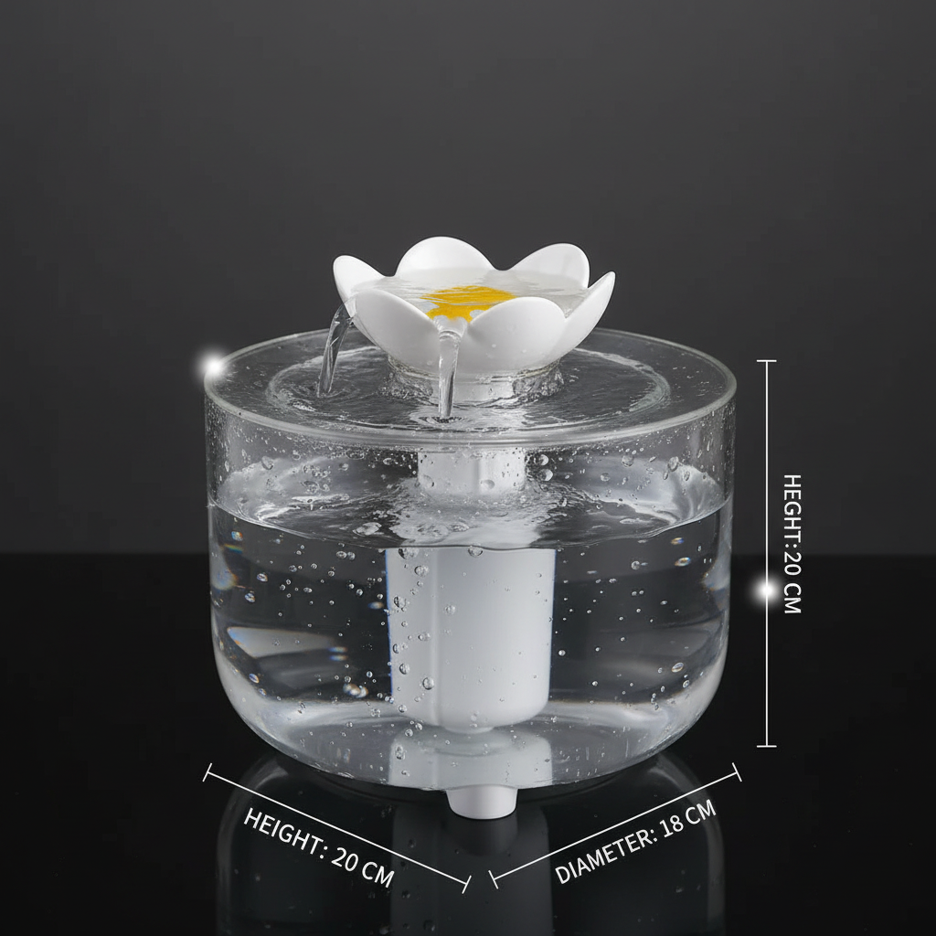 1200mL USB Electric Pet Water Fountain – Auto Filter & Silent Pump for Cats & Dogs